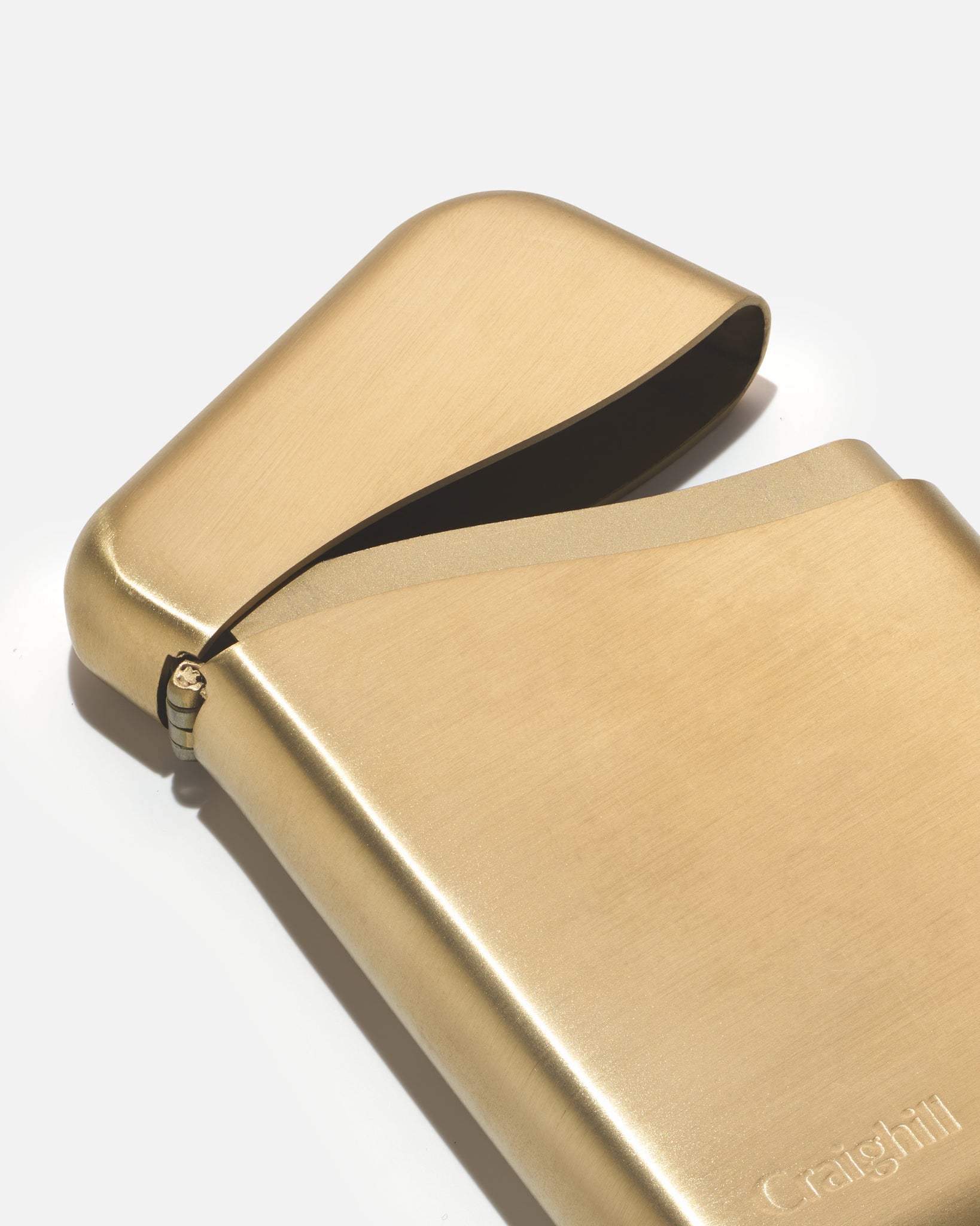 Solid Brass Engraved Business Card Case