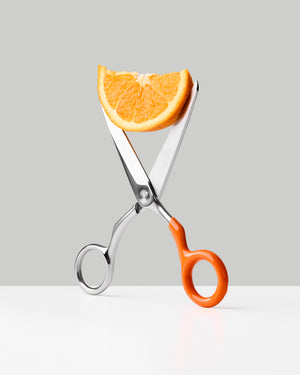 Stainless Steel + Orange