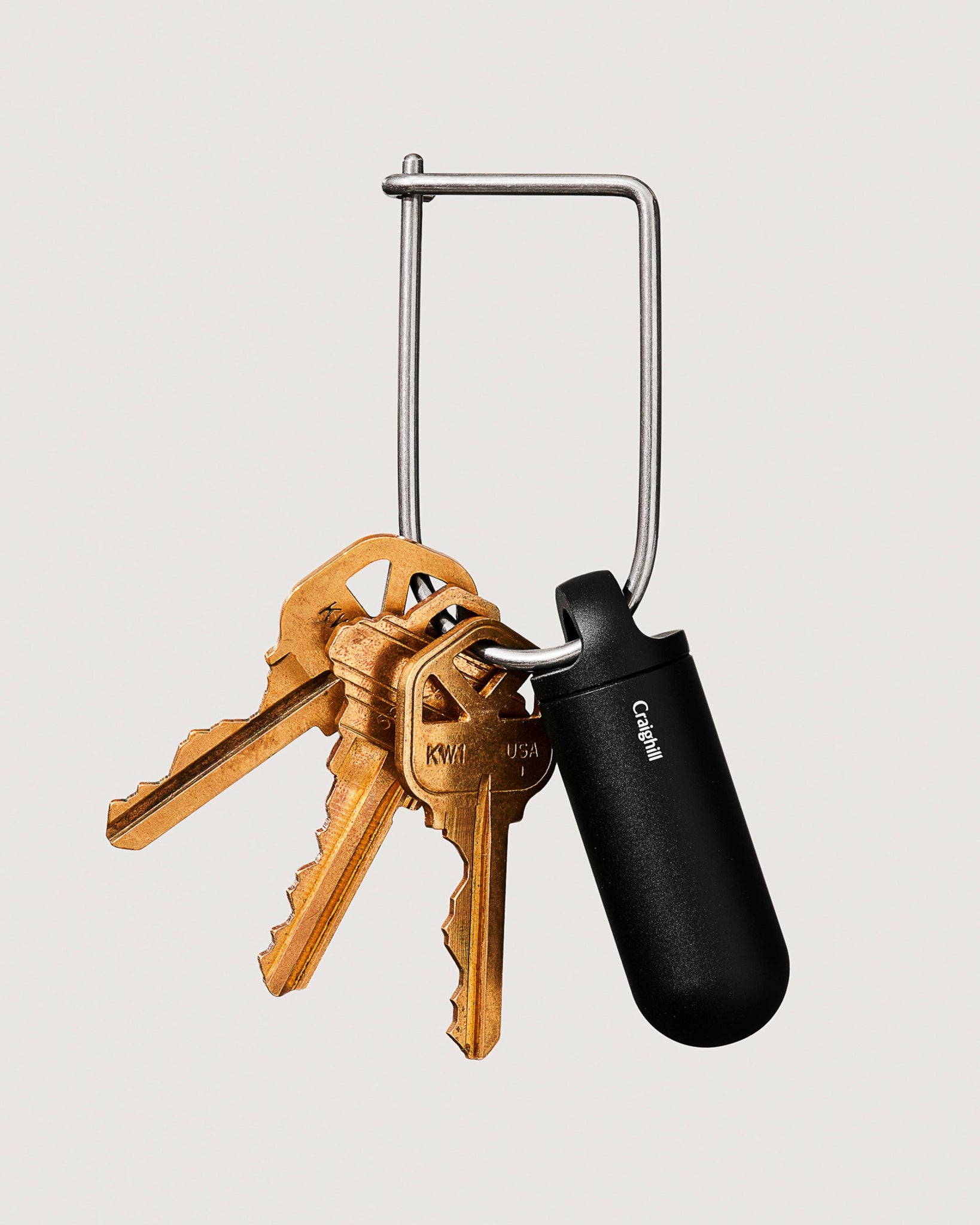 Craighill Wilson Key Rings, Brass None - Black Carbon